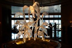 25 Dale Chihuly Glass Crane Sculpture Rises Out Of An Oriental Moss Garden In The Mandarin Oriental 35th Floor Lobby Of Mandarin At New York Columbus Circle.jpg